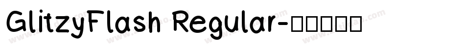 GlitzyFlash Regular字体转换